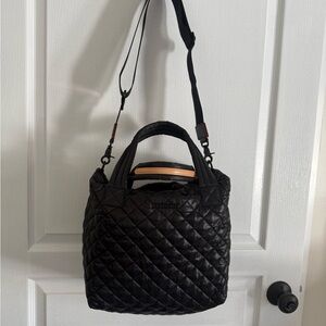 MZ Wallace Black Small Metro Tote Deluxe
